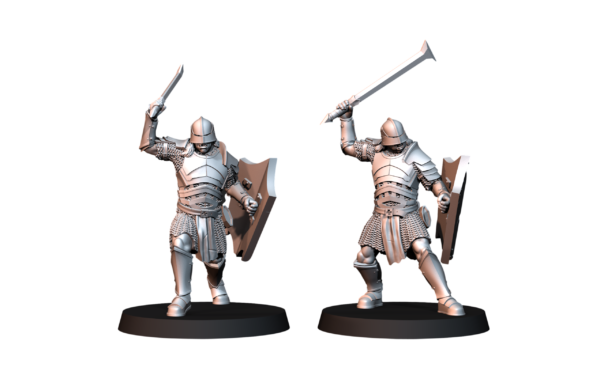 Blood Handed Orcs With Shield and Sword - x10
