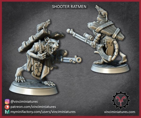 Ratmen Shooter #6 - Vinciminiatures - Druk 3D