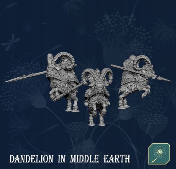 Dwarfs Ram Riders x1 - DIME - Minifaktura