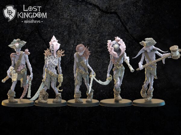 Deep Sea Zombies x5 - Druk 3D