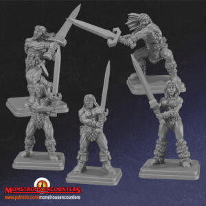 Classic Barbarians - Monstrous Encounters