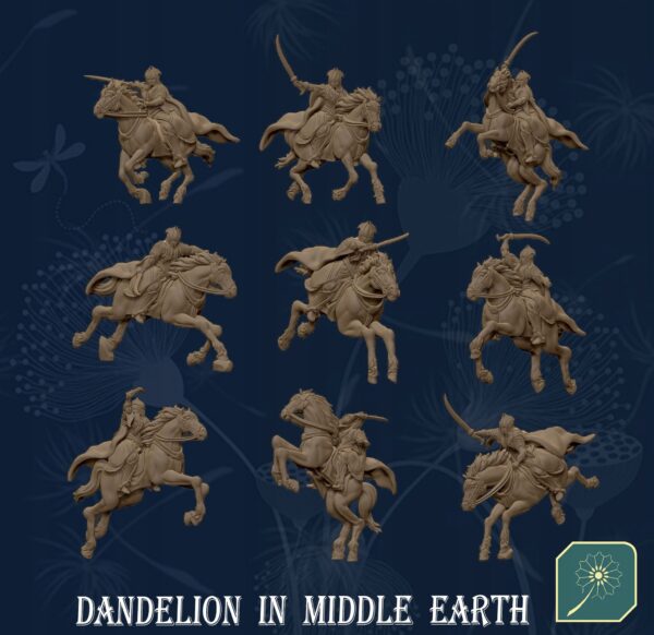 Elf of Dark Wood Horse Cavalry x 9 - Minifaktura