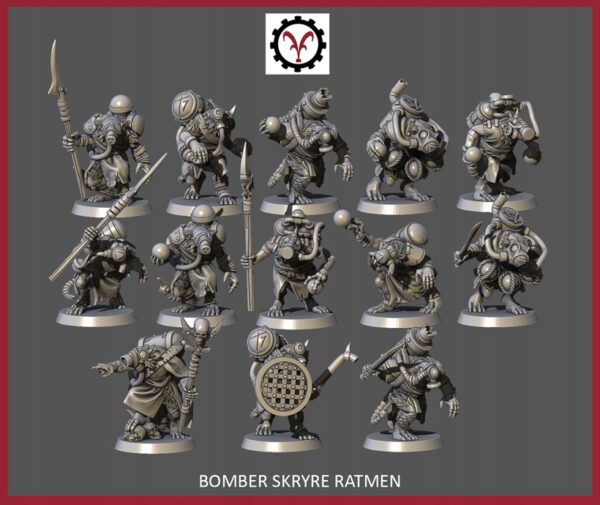 Bomber Skryre Ratmen - Vinciminiatures - Druk 3D