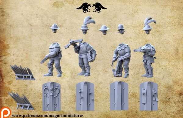 Pavese Mercenary Crossbowman - Magori Miniatures
