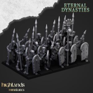 Ancient Skeletons with Spears - x17 + x3 CMD