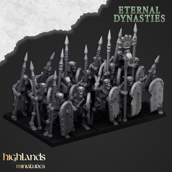 Ancient Skeletons with Spears - x17 + x3 CMD