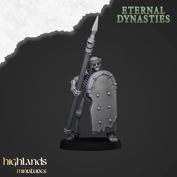 Ancient Skeletons with Spears - x10