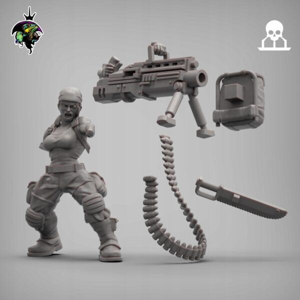 Sergeant Hawker - Reptilian Overlords - Druk 3D