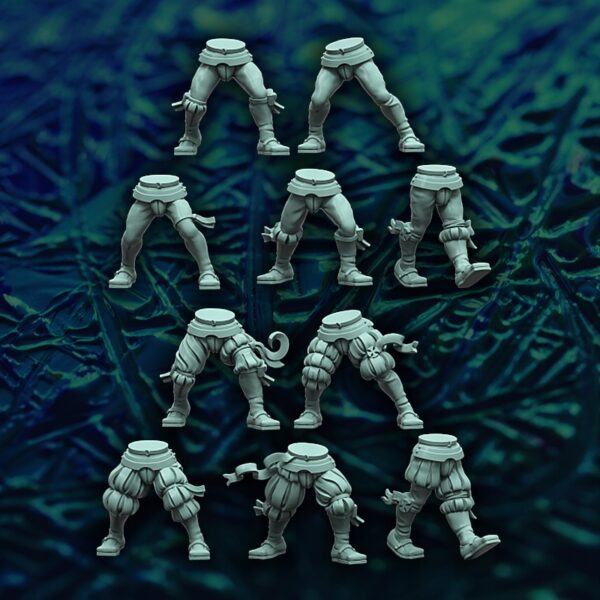 Landsknecht Spearmen and Halberdiers x20 - Druk3D