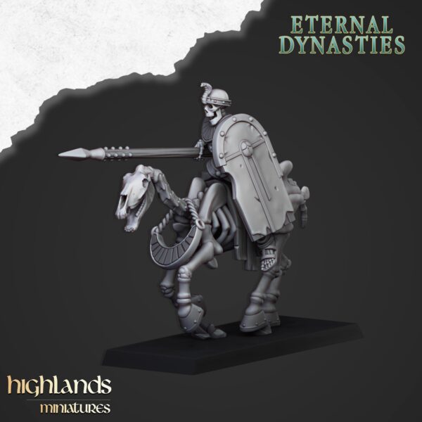 Ancient Skeletal Cavalry with Spears - x1