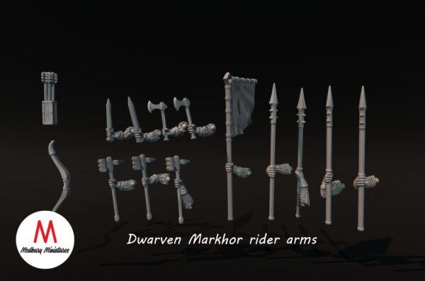 Dwarven Cataphract - Różne Bronie