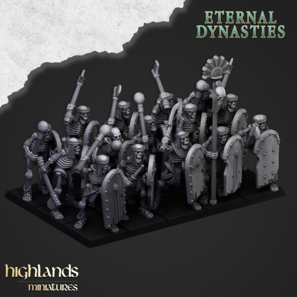 Ancient Skeletons with Hand Weapons - x10