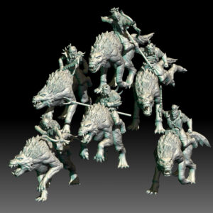 Orc Wolf Riders - x1