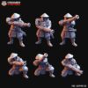 Ozutsu Ashigaru - 6 szt. - Kyoushenko Miniatures