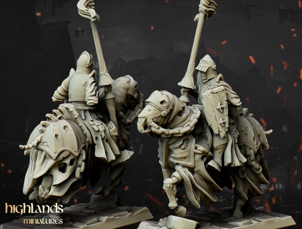 7d8044e3ba4d8e142799b1f0171c9c59.jpg Undead Dark Knight Unit - Nieumarli Mroczni Rycerze - Pełna Jednostka