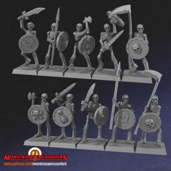 7dd7844e3f4f8b69385df3a1922d7a7c.jpg Skeleton Horde 23x + CMD 3x- Monstrous Encounters