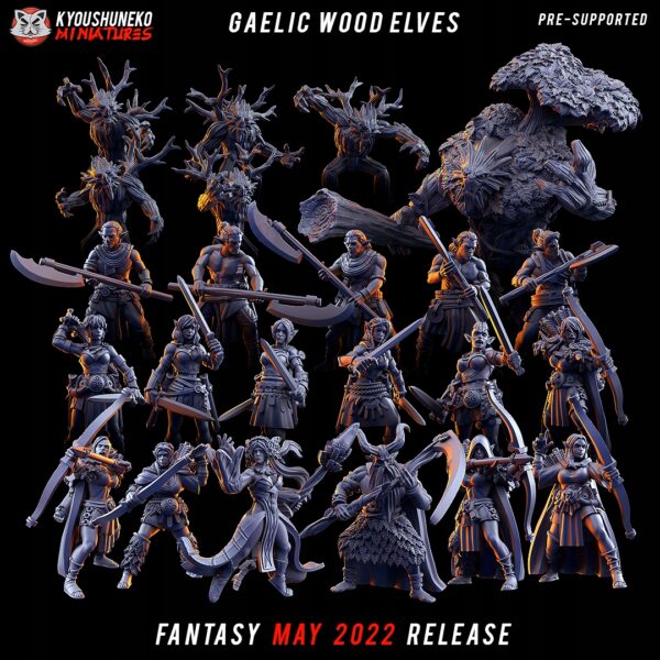 7e353142dfe7a12412d306056d913feb.jpg Forest Scout x5 - Kyoushenko Miniatures - Druk 3D