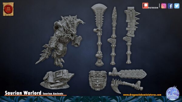Saurian Warlord - DL Miniatures - Minifaktura