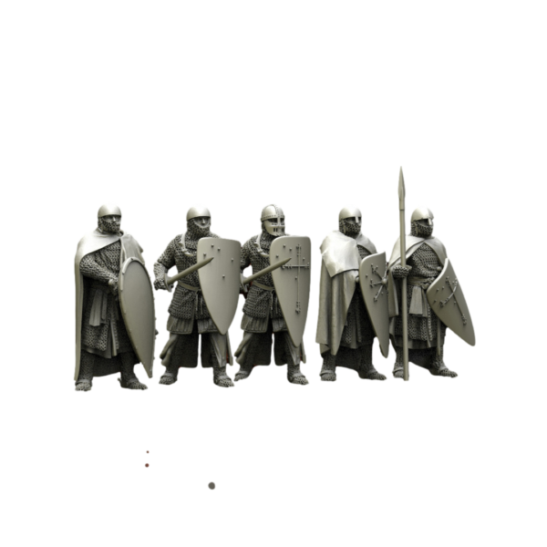 12th Century Iberian Christian Court Guards - x5