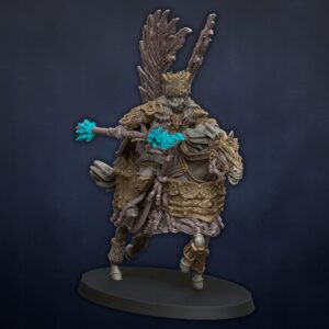 Kozma Bearbeard on horse - Druk 3D