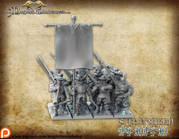 Black Guard x20- Magori Miniatures - Druk 3D