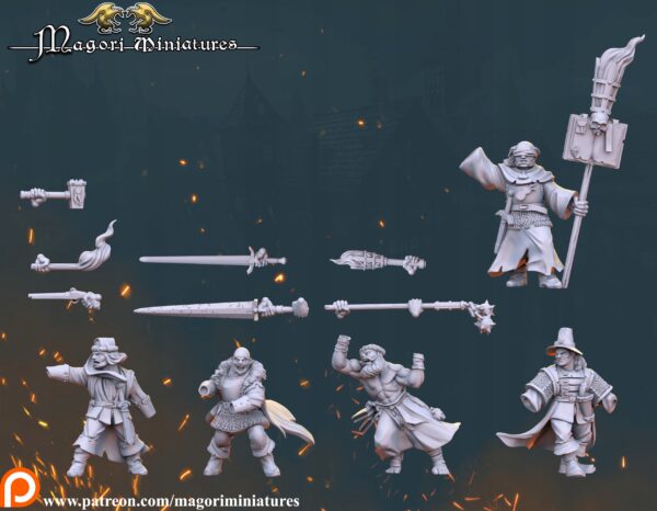 840b8ae6683f094bbffde07696b57430.jpg Witch Hunter Team - Magori Miniatures - Druk 3D