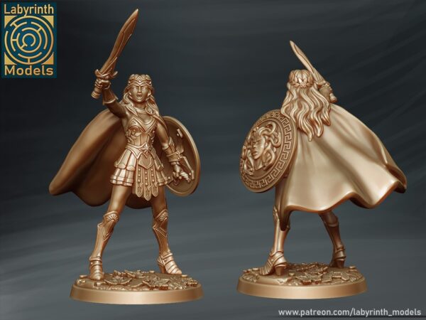 84e4cdd0131d4c06e18dee4b10894656.jpg Princess Andromeda with Sword and Shield - Labyrinth Models