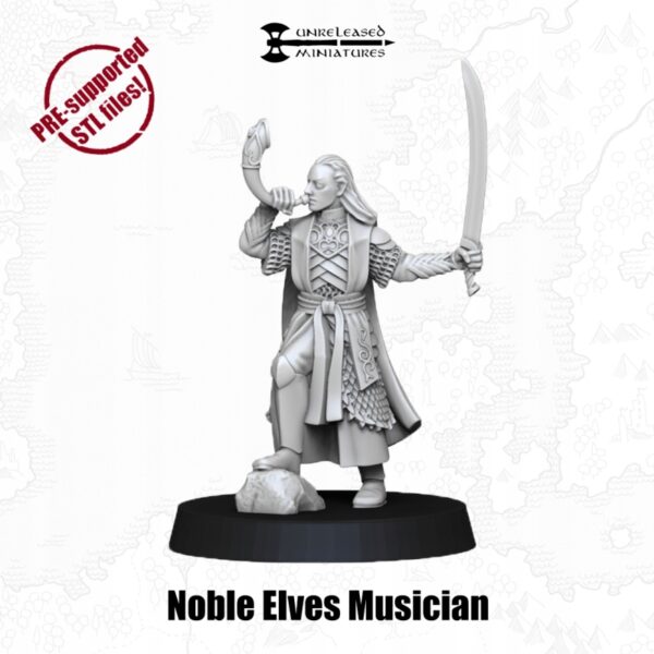 Noble Elves Musician - UM - Minifaktura - Druk 3D