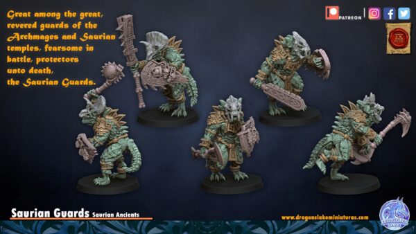 Saurian Guards x10 - DL Miniatures - Minifaktura
