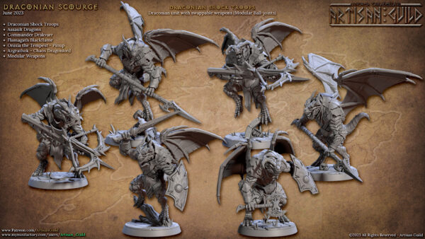Draconian Shock Troops Winged - x1