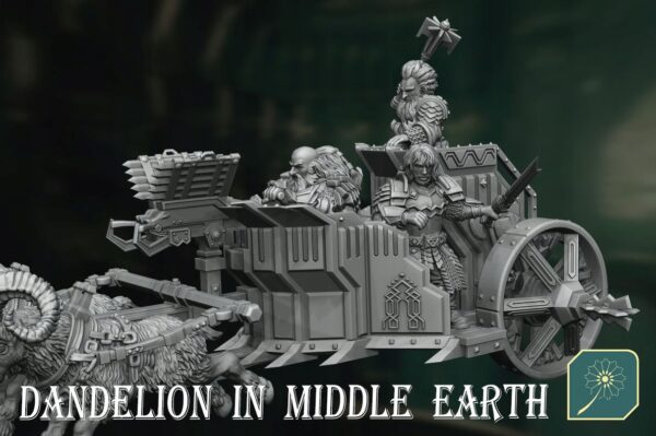 Dwarfs Ram Epic Chariot - DIME - Minifaktura