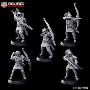 Galeic Wood Elf Forest Guards x5 - Druk 3D