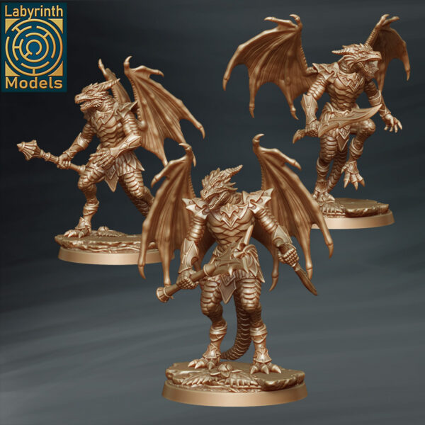 Dragon Warriors with Wings - x1