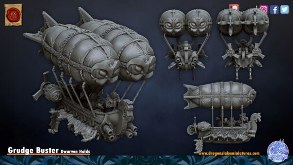 Grudge Buster Sky Dragon - DL Miniatures - Druk 3D