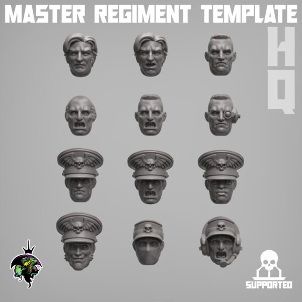 Master Regiment Template HQ Expansion - 8 szt.