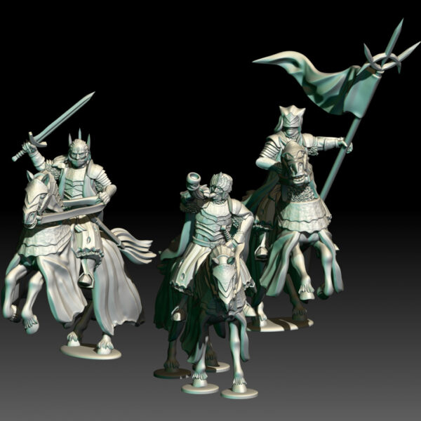 Dark Souled Men Mounted Command Member - x1