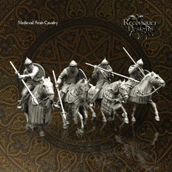 Medieval Arab Cavalry 3 - Średniowieczna Arabska Kawaleria - Zestaw x4