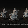 8a9048127af16d8557ea6561e5275efc.jpg Early 14th Century Knights with Lances - Rycerze na Koniach 3x Oddzial