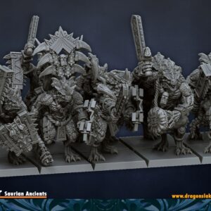 Saurian Warriors Unit CMD - DL Miniatures - Druk3D