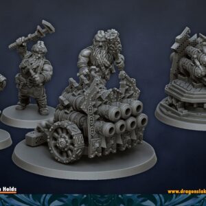 Organ Gun - DLM - Dwarven Holds - Druk 3D