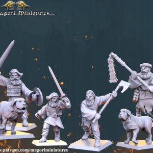 Witch Hunter Team #2 - Magori Miniatures - Druk 3D