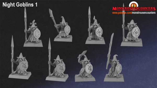 Night Goblins - Nocny Goblin - Włócznie 10x