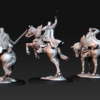 Armoured Wood Elves on Horse - 3 Pozy