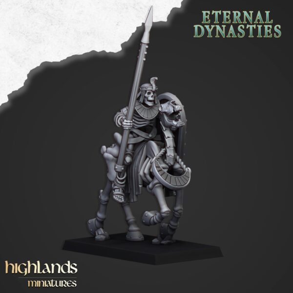 Ancient Skeletal Cavalry with Spears - x1