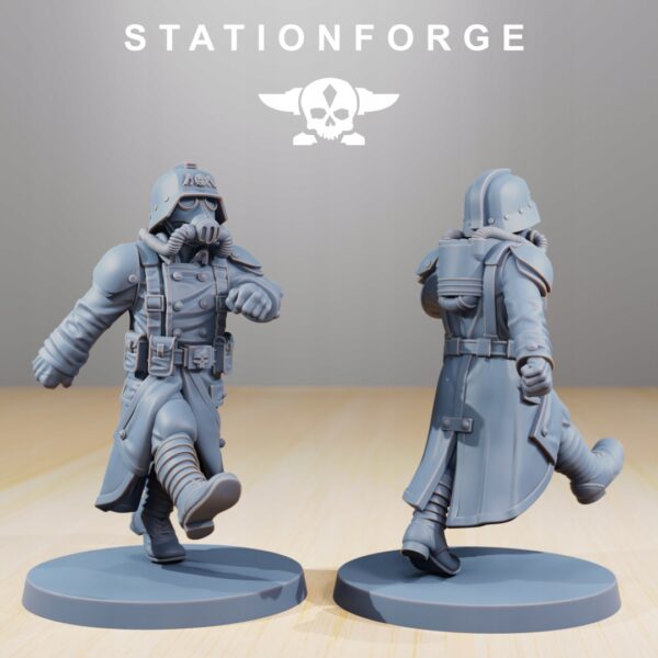 Grimguard Marching Poses - Station Forge - Druk 3D