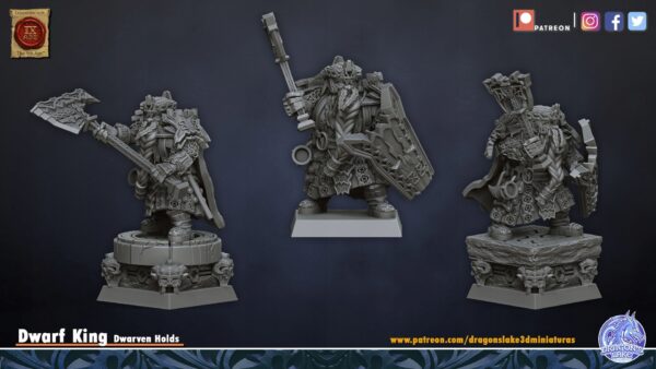 8d5db1846c4c7224b07d201b0f4aa6d7.jpg Dwarf King - DL Miniatures - Druk 3D