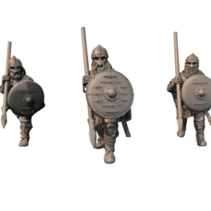 Vendel Era Warriors With Spears 1 - x1