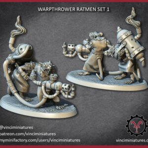 8d93f63ba7e4f87199293714f4c0f397.jpg Warpthrower Ratmen #1 - Vinciminiatures - Druk 3D