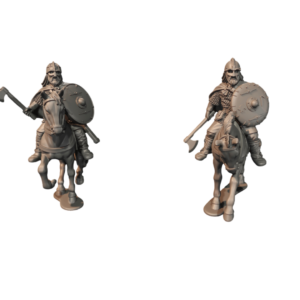 Mounted Vendel Era Armoured Warriors With Axes - x2