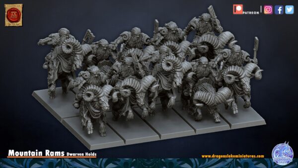 Mountain Rams - 5 szt. - DLM - Dwarven Holds